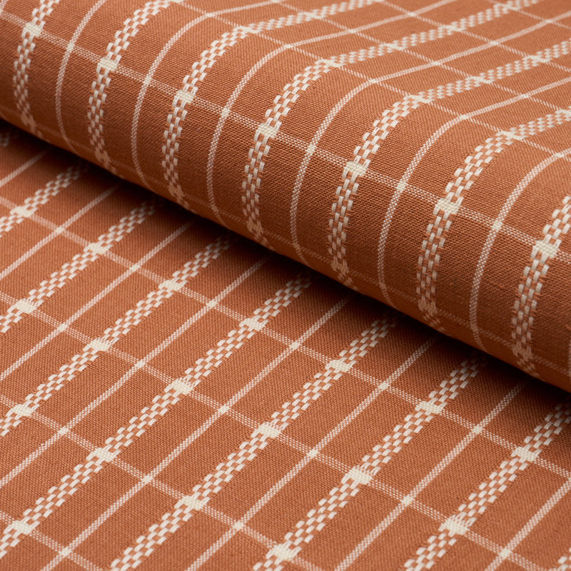 Boyd Check Fabric, Spice