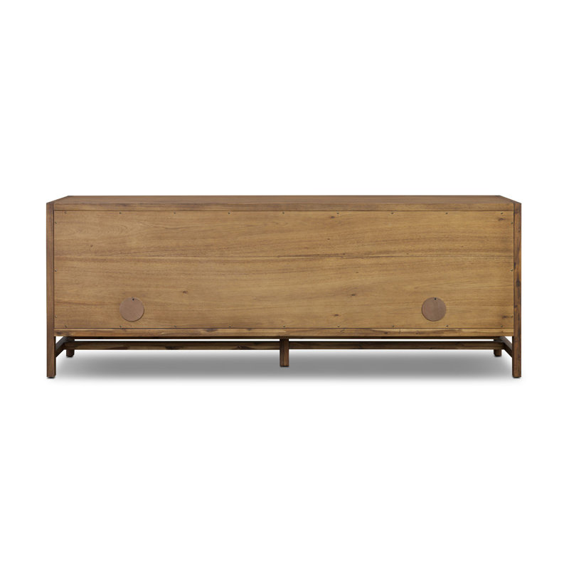 Sullivan Media Console-Saddle Tan, Brown