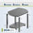 17 in. 2-Tier Oval HDPE Outdoor Side Table-1091102184