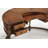 Gowrie Leather Solid Wood Writing Desk