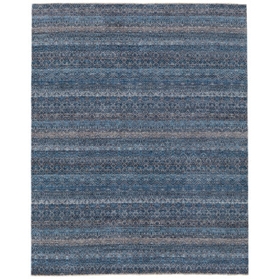 Tapis ikat bleu Teirtza