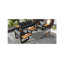 Grey 4-Piece Aluminum Outdoor Patio Conversation Set with Cushions