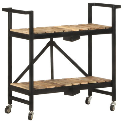 Angeville Solid Wood Kitchen Cart