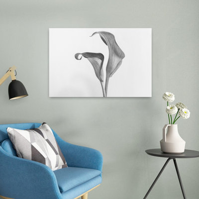 Calla, fleurs abstraites, art mural contemporain