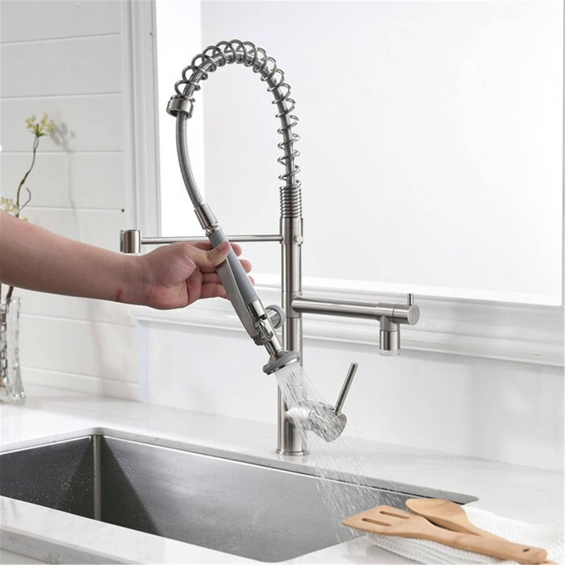 URENTO Kitchen Faucet, Brushed Nickel
