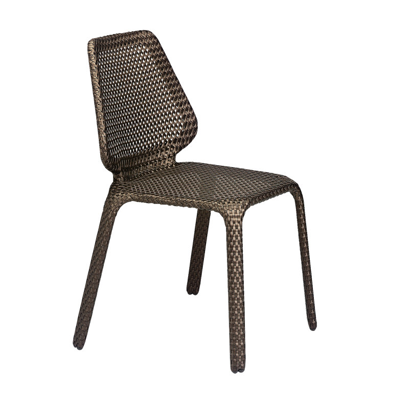 Seashell Outdoor Dining Side Chair, Ash 