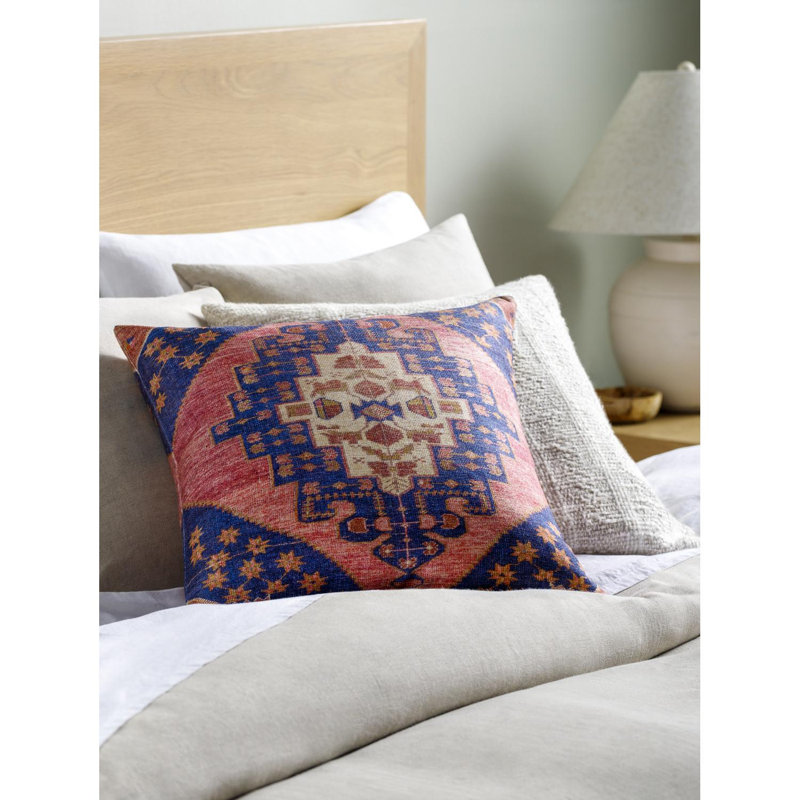 Emily Jean Accent Throw Pillow Cover, 20"H x 20"W, Polyester