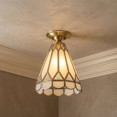 Plafonnier semi-encastré 1 lumière
