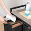 Wood Rolling Laundry Basket with Handles-900587739