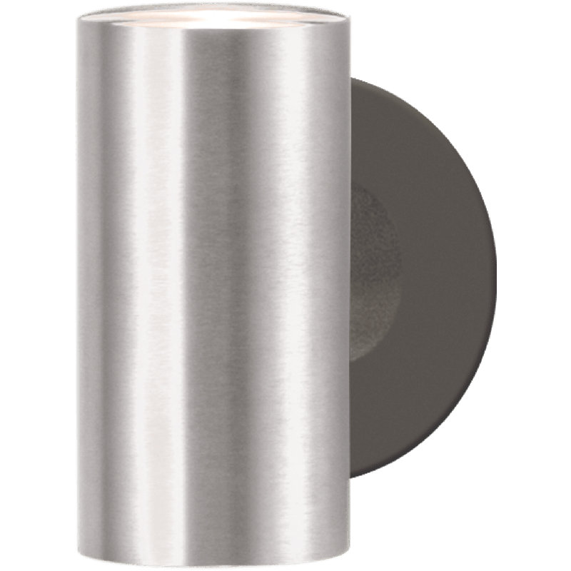 Applique murale encastrée en aluminium Kenniah, Aluminium brossé