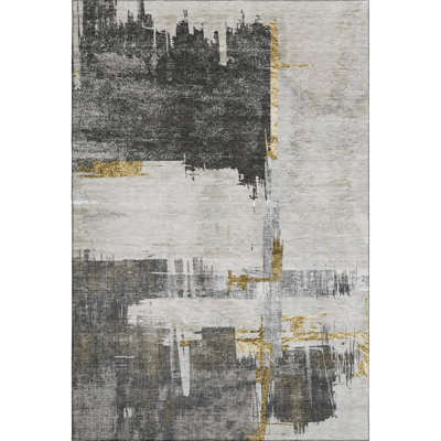 Premium Machine Washable Mayfield Gray Rug