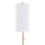 Lampe sur pied en métal doré 62 po Kelci-37074986