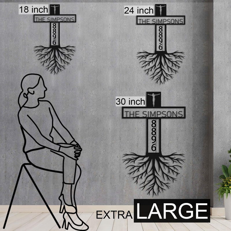 Décoration murale d'extérieur personnalisée, H 32 po x l 19 po x P 0,05 po, Oui