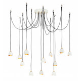 Nula 12 - Light Shaded Tiered Chandeliers