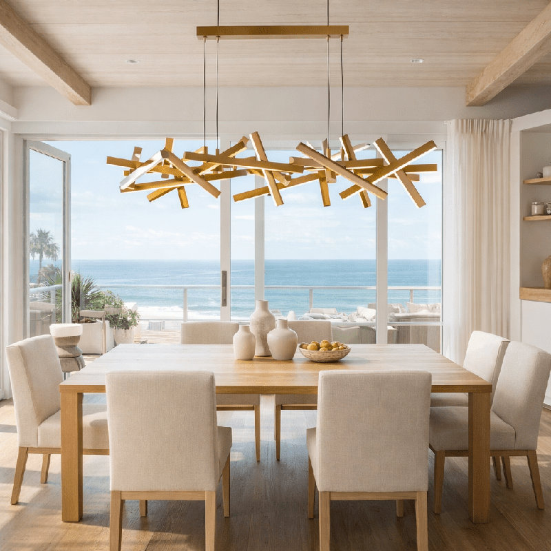 Erratic Forms Sputnik Linear LED Chandelier
