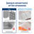 2-Zone Heating Food Mat 24"x15", Rollable Warming Mat with 6 Temp Settings & Timer for Meals-2141838763
