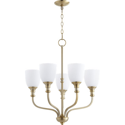 Falbo 5 - Light Wagon Wheel Chandelier