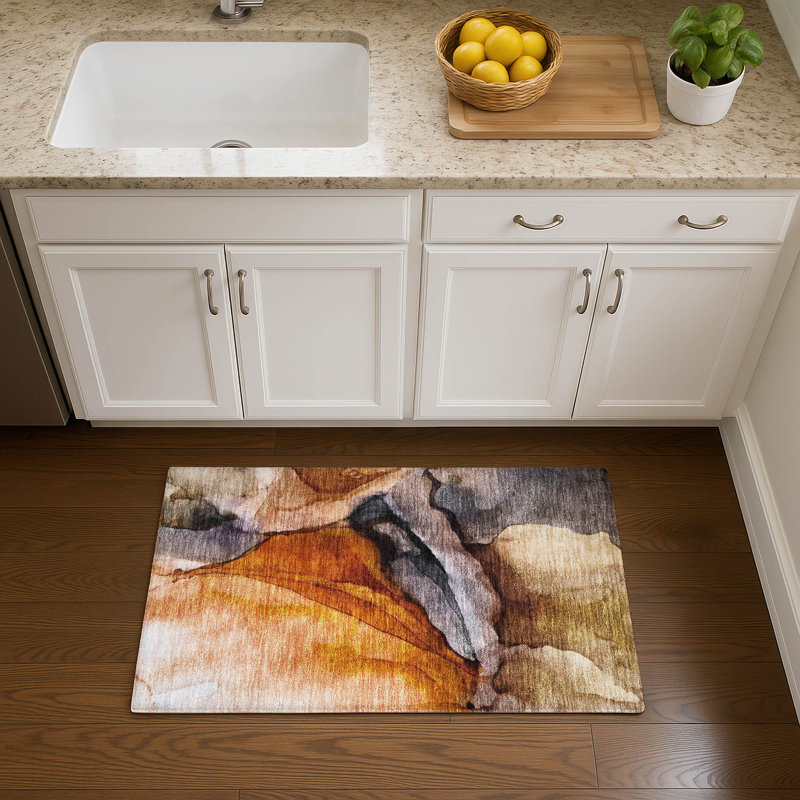 Premium Machine Washable Lonon AMF1937 Abstract Rug, Rectangle 1'8" x 2'6"