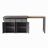 74.5 Inch Kitchen Island With Extendable Dining Table , Rolling Kitchen Island On Wheels With Spice Rack And 2 Drawers, 4 Door Cabinet, For Kitchen, Dining Room (Two Packages)-1460294913