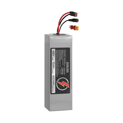 Batterie 48V pour scooter électrique, 10Ah, batterie au lithium Ebike avec BMS 30A, chargeur, câble d'extension à fiche en T, plus de 500 cycles, compatible avec les moteurs 2400W, pour vélos électriques, scooters