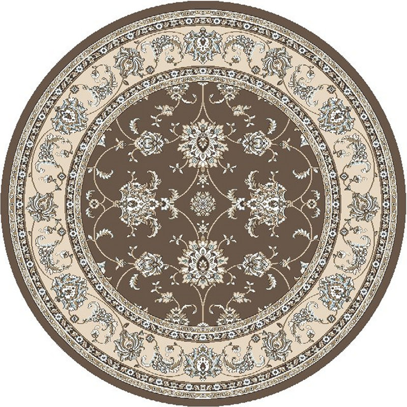 Tapis oriental brun Ackermanville, Rond 7 pi 10 po