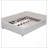 Upholstered Platform Bed with USB and Twin Size Trundle