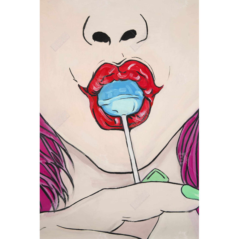 Lollipop - toile encadrée 24 po x 36 po