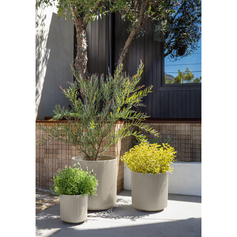 Demi Series Round Planter Set of 3, Sand