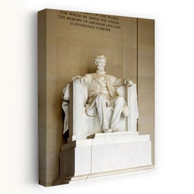 Abraham Lincoln's Statue In A Memorial Lincoln Memorial Washington Dc Usa Contemporary Architecture Art