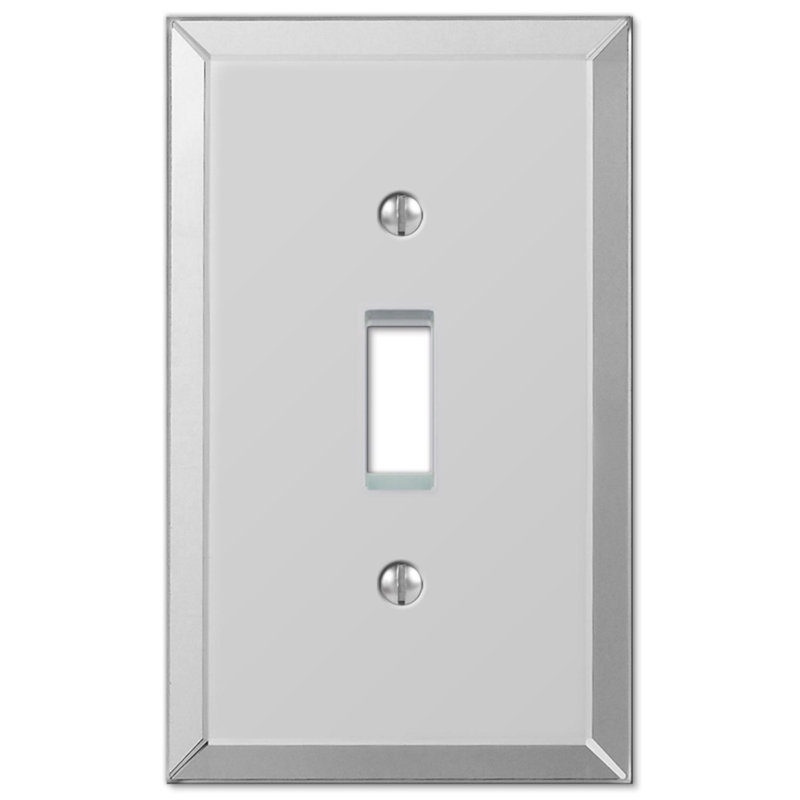 Amerelle  Clear 1 gang Acrylic Toggle Wall Plate 1 pk