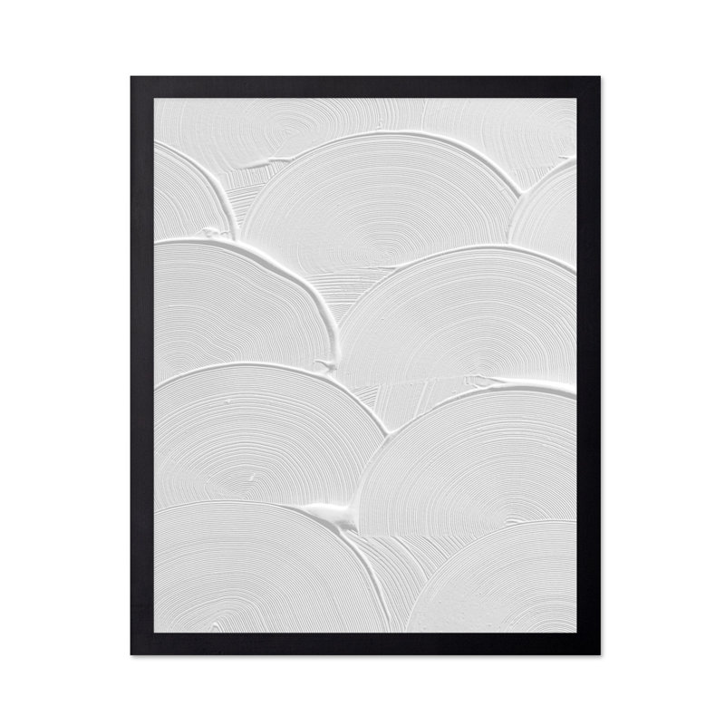 Coup de pinceau blanc, Black Framed, Poster, 24"H x 32"W