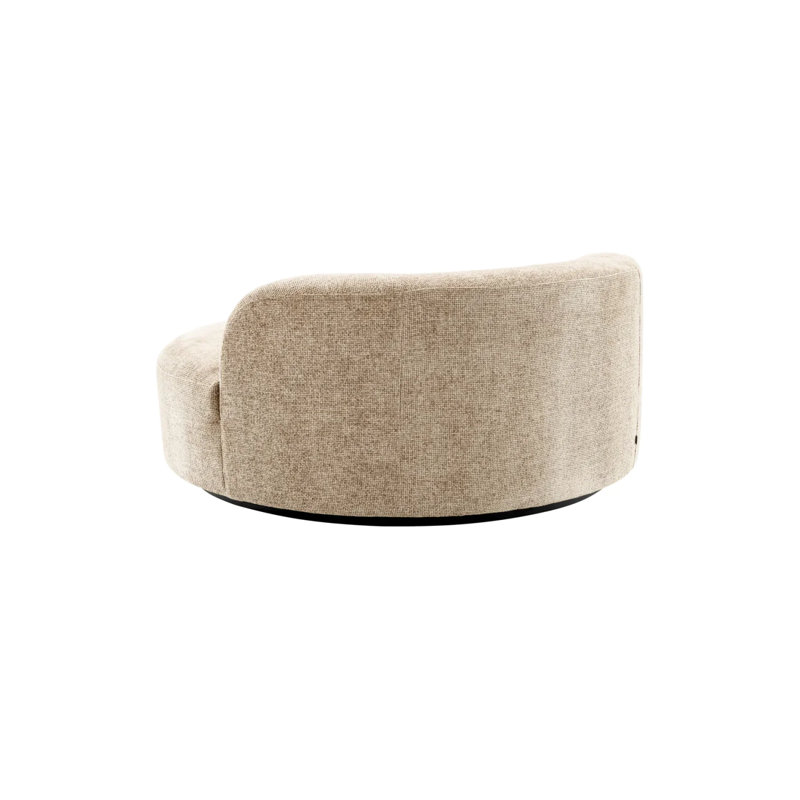 Björn 59.06'' Armless Curved Loveseat, Lyssa Sand Viscose Blend