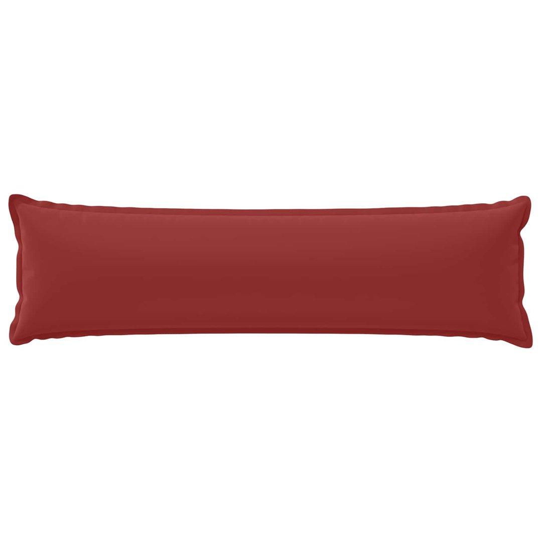 Vidaxl Cushion Cover Houten Wine Red 40 X 145 Cm Polyester, Red - Image 2