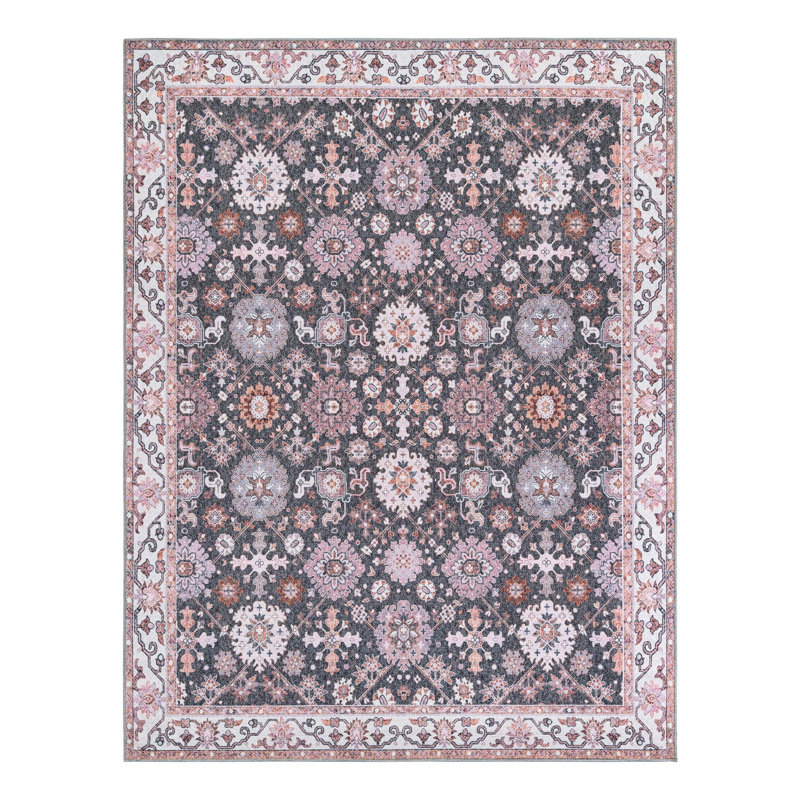 Bungalow Rose Esther Timeless Rug, Rectangle 7 pi 10 po x 10 pi