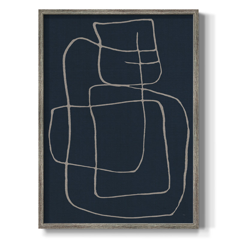 Shapes and Night Sky II, reproduction encadrée - bois massif, H 30 po x l 24 po