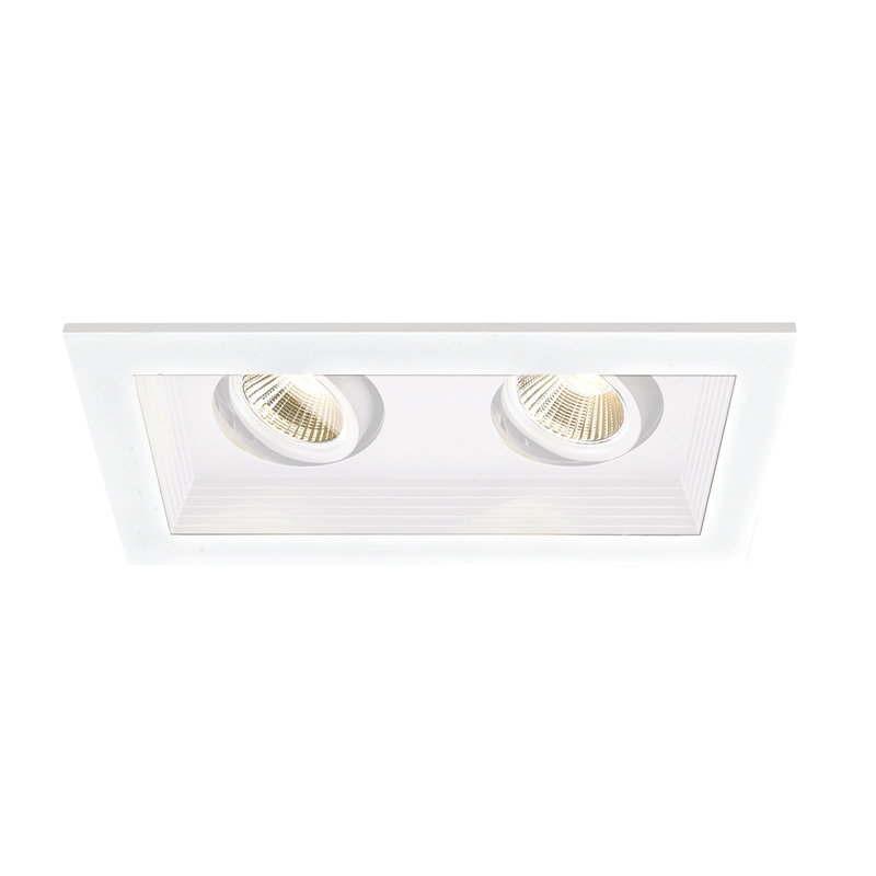 Mini ensemble d'éclairage DEL encastré 3,5 po, 4 000 K, 45 °, Blanc