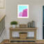 «Saguaro Hotel Pink Building Walls» par Cristobal Wood, reproduction d'art encadrée-113149778