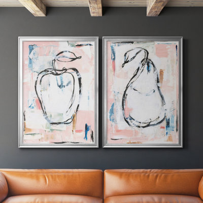 «Candied Fruit I», ensemble de 2 reproductions d'art sur toile encadrées