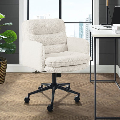 Suleimn Height-Adjustable Office Chair Task Chair With Padded Arms