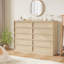 Commode 5 tiroirs pour la chambre à coucher, commode haute 5 tiroirs moderne avec rangement pour grands tiroirs, organisateur de commode en bois pour le salon, la chambre de bébé, le vestibule