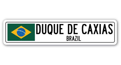 Plaque de rue en aluminium Bengtson Duque De Caxias, Brésil