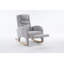Chaise berçante en coton et lin avec repose-pieds réglable-1648284799
