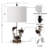 Claverton 27'' Turtle Coastal Seaside Table Lamp 3-Way Switch - Linen Shade