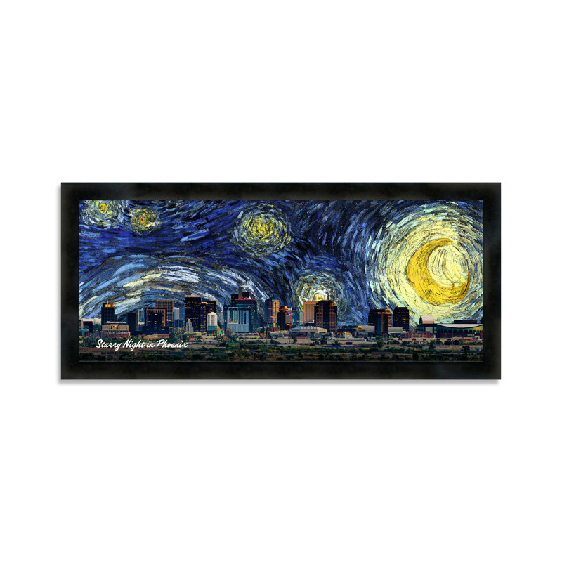 Phoenix Starry Night City Skyline