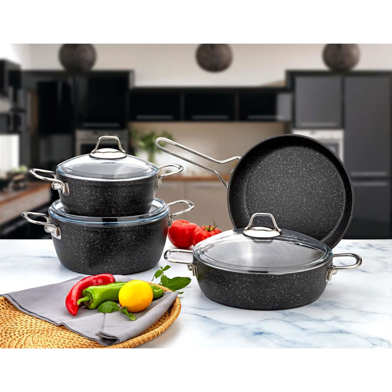 7 - Piece Non-Stick Aluminum Cookware Set