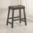 Rustic Backless Counter Stool Set Of 2 – 25 Inch Wooden Farmhouse Barstool With Leather Seat,Sturdy Frame – Space-Saving Counter-Height Seating For Kitchen & Bar-1318977715