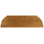 Table d'entrée rétro en bois courbé, 43 po avec 3 tiroirs, brun, pieds solides, tablette de rangement, style roman, console brune à installation rapide de 43 po, conception ouverte en pin, utilisation à long terme pré-assemblée, espace généreux