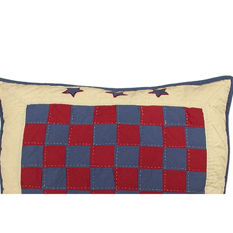 Colonial Williamsburg Checkerboard Quilted Pillow