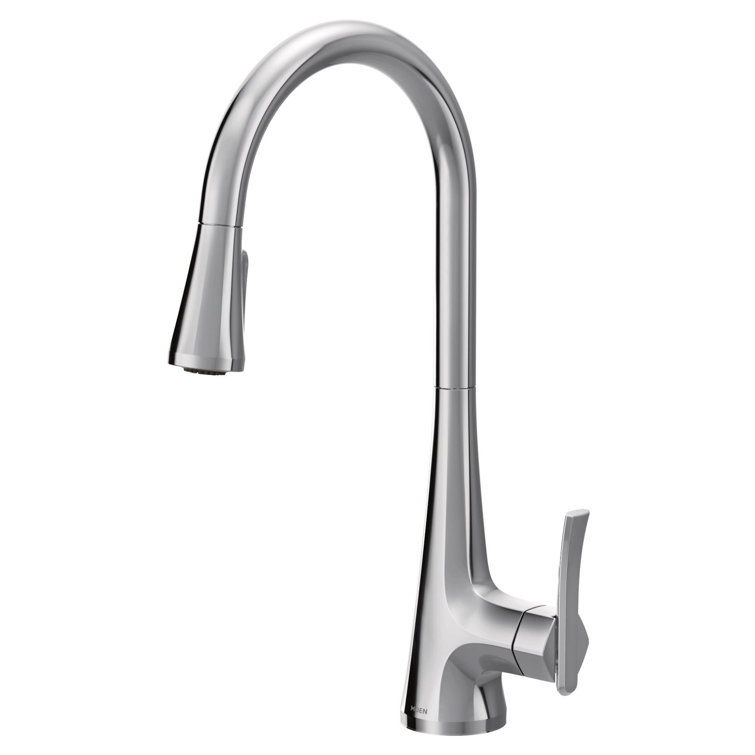 Sinema High Arc Pull Down Single Handle Kitchen Faucet with Power Boost and Reflex