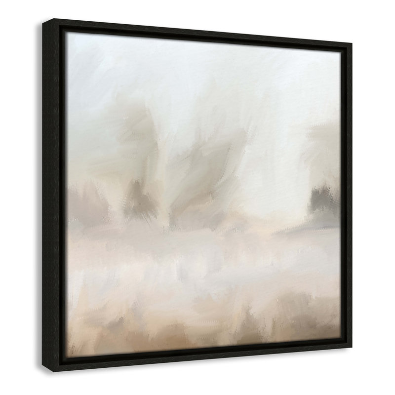 Bushwick Mirage - Toile à cadre flottant, L 17,5 po x H 17,5 po, Espresso